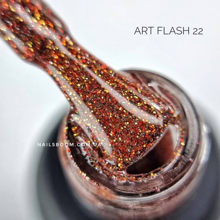 Світловідбиваючий гель-лак ART Flash gel polish №FG022, 6 мл