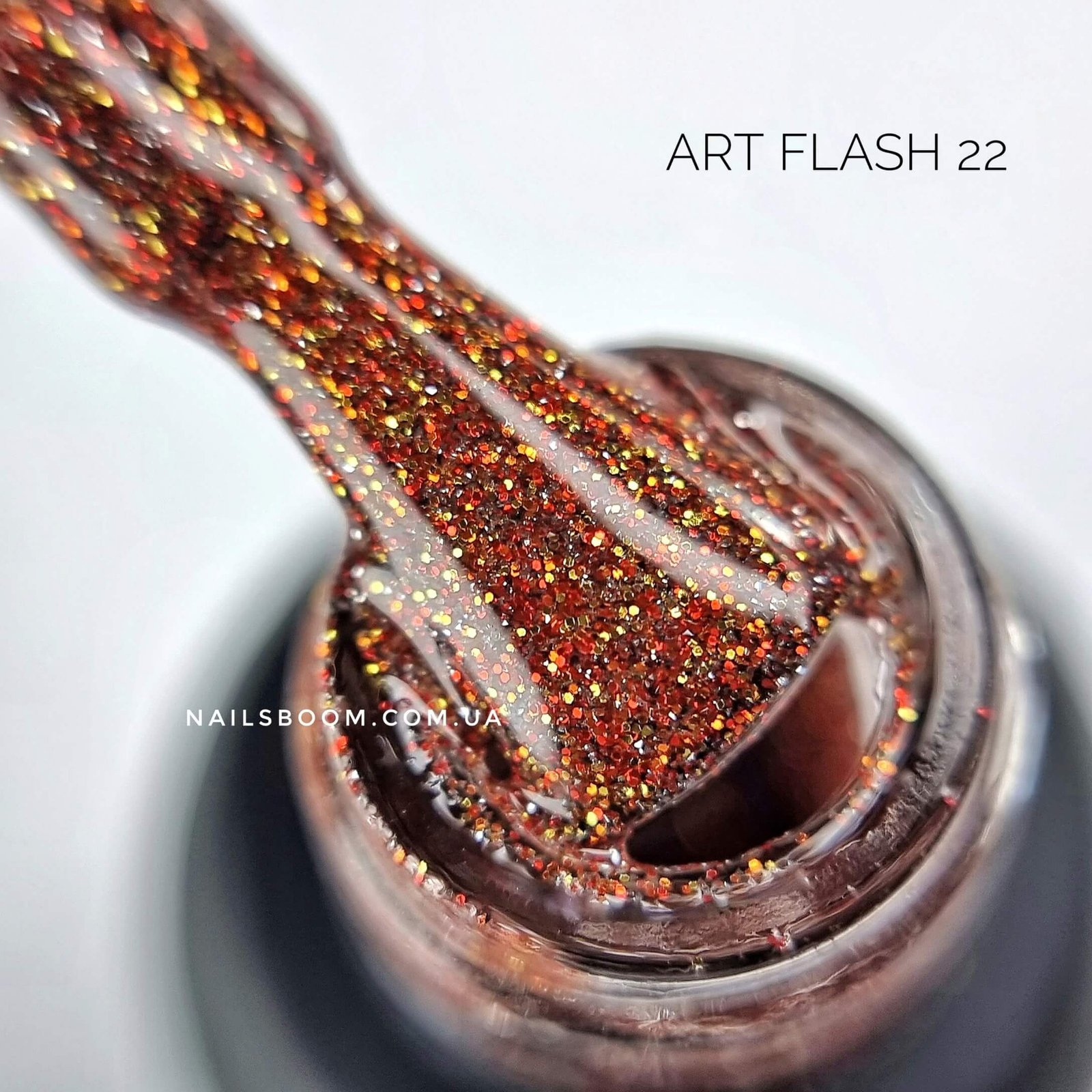 Світловідбиваючий гель-лак ART Flash gel polish №FG022, 6 мл