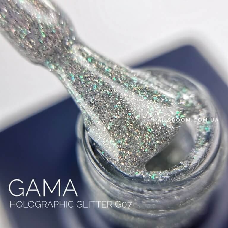 Світловідбиваючий гель-лак GA&MA Holographic glitter 007, 10 мл
