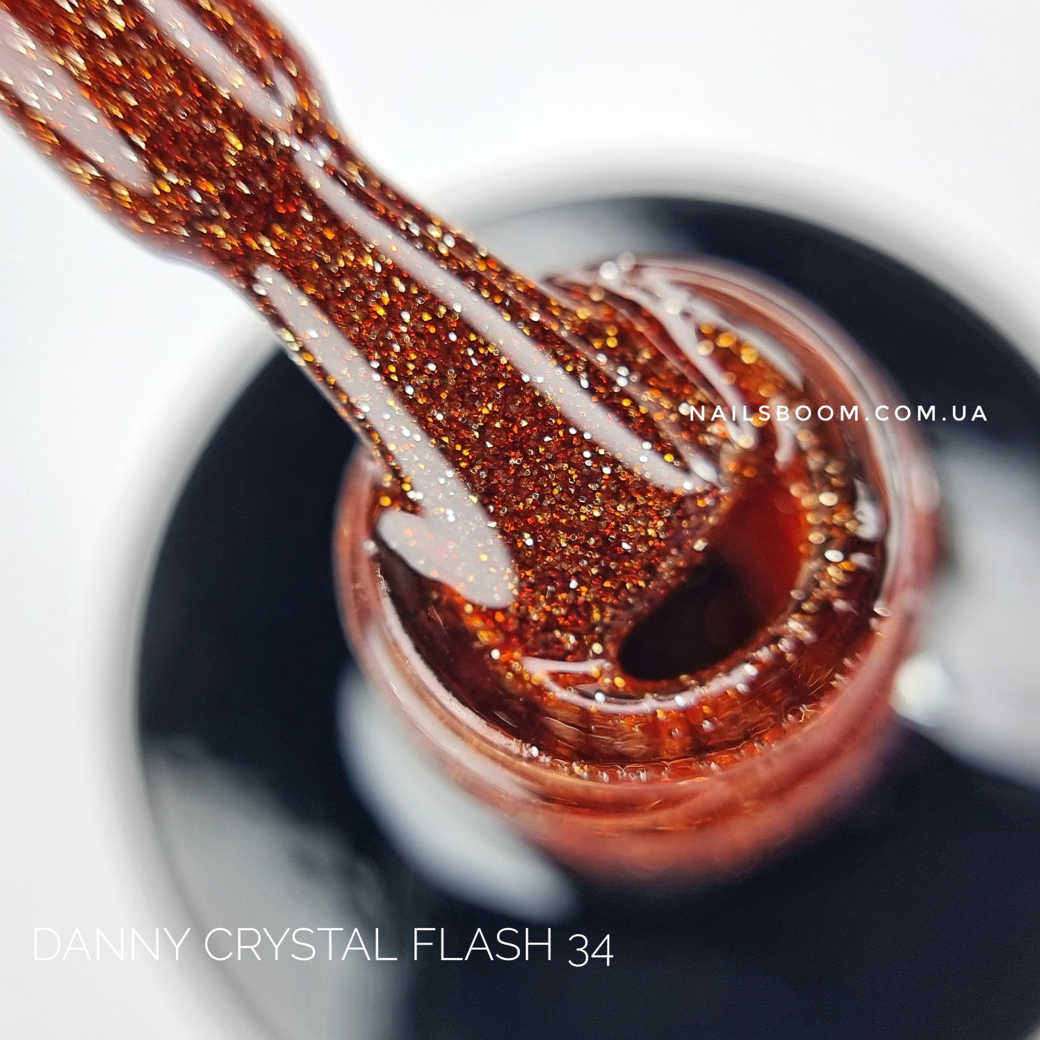 Світловідбиваючий гель-лак Danny Crystal Flash №34, 10 мл