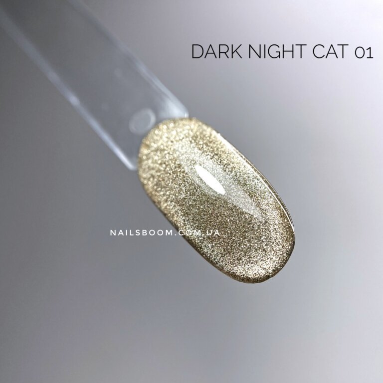 Світловідбиваючий гель-лак котяче око DARK Night Cat 01, 10 мл