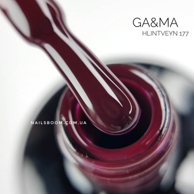 Гель-лак GA&MA Hlintveyn collection 177 Вино, 10 мл