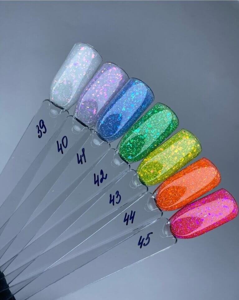 Рідкий полігель Luna Light Acrygel №41 (зі світловідбиваючим блиском), 13 мл