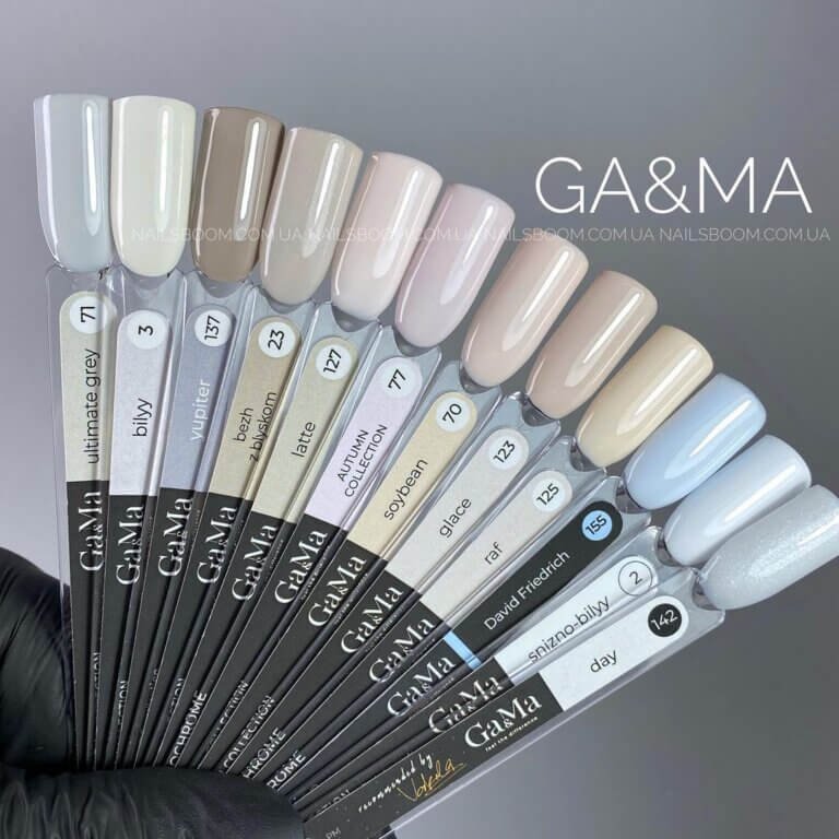 Гель-лак GA&MA Basic collection 002 сніжно білий, 15 мл