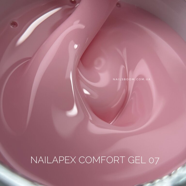 Гель NailApex Comfort Builder Gel №07 (світло-рожевий), 30 мл