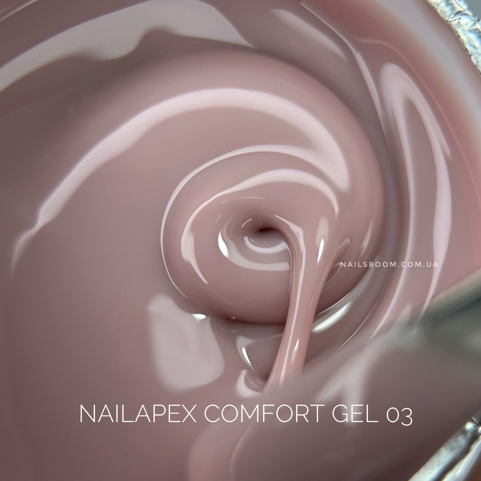 Гель NailApex Comfort Builder Gel №03 (кавовий нюд), 30 мл