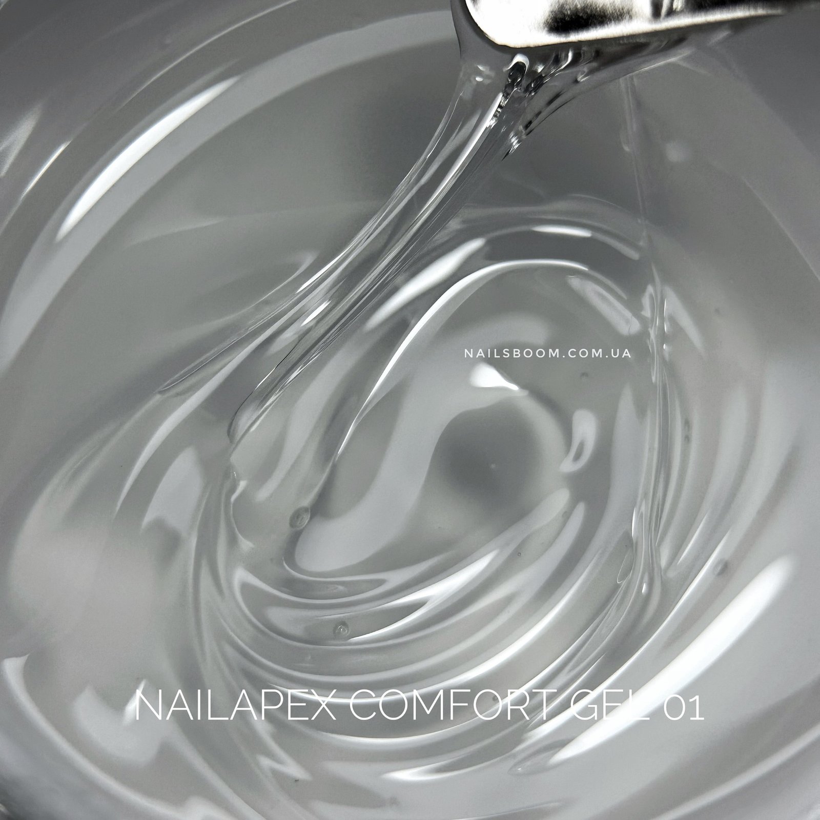 Гель NailApex Comfort Builder Gel №01 (прозорий), 30 мл