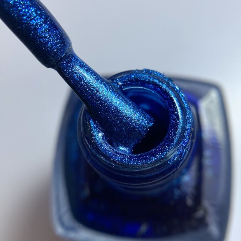synii Лак для стемпінгу Vakula Nails 22 синій з шимером, 12 мл
