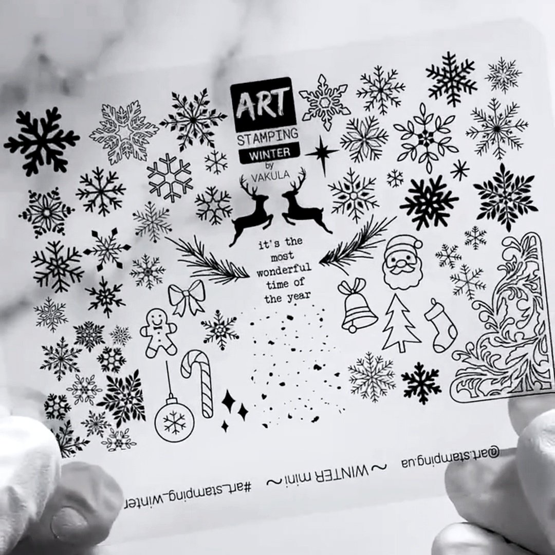 Пластина для стемпінгу ART Stamping by Vakula mini Winter