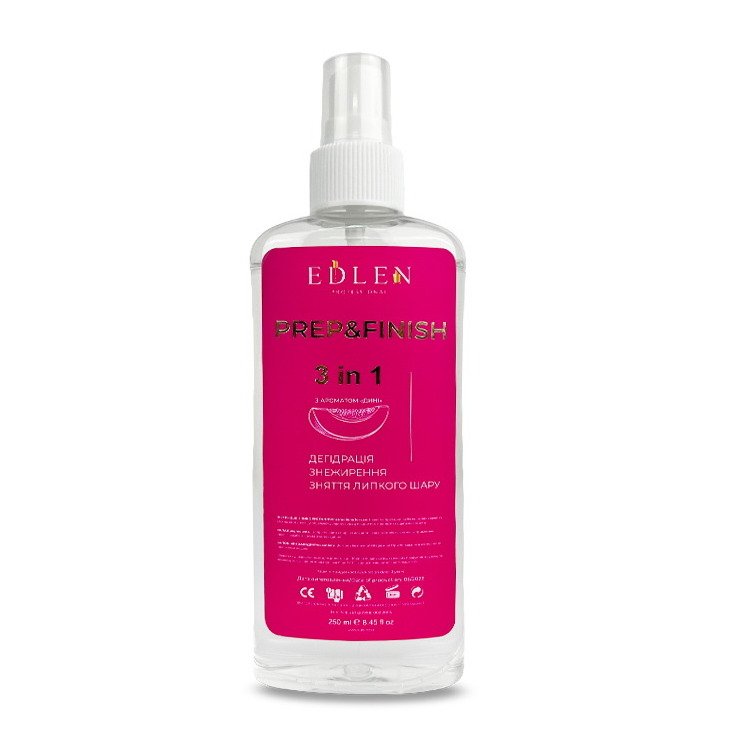 Знежирювач 3 в 1 EDLEN Prep&Finish Watermelon (Кавун), 250 мл