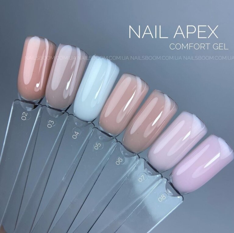 Гель NailApex Comfort Builder Gel №08 (холодно-рожевий), 30 мл