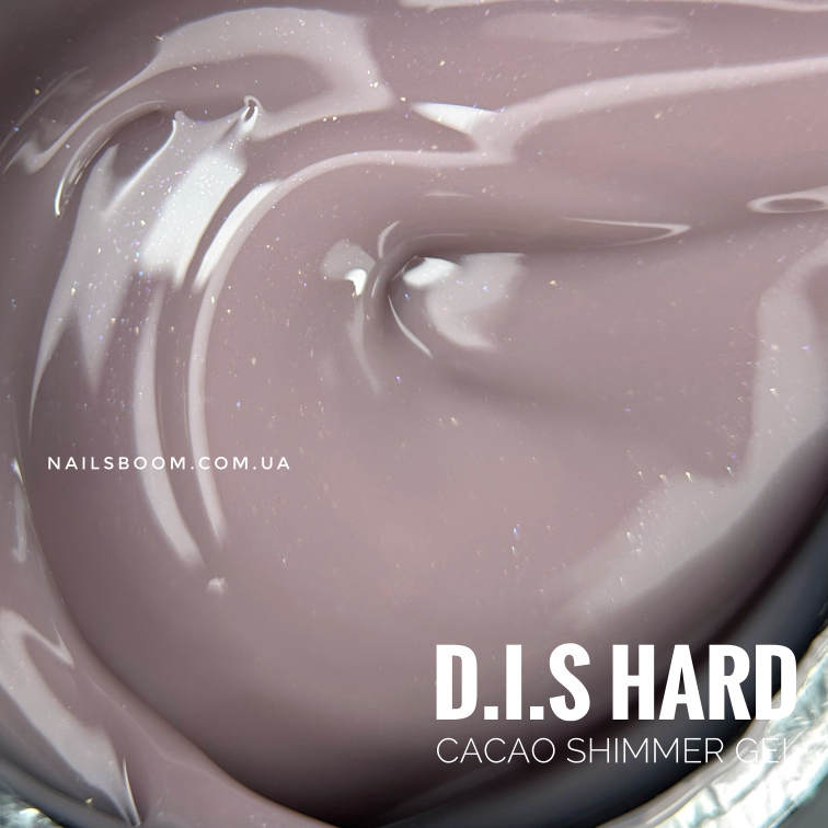 Камуфлюючий гель D.I.S nails Hard Cacao&Shimmer, 28 мл