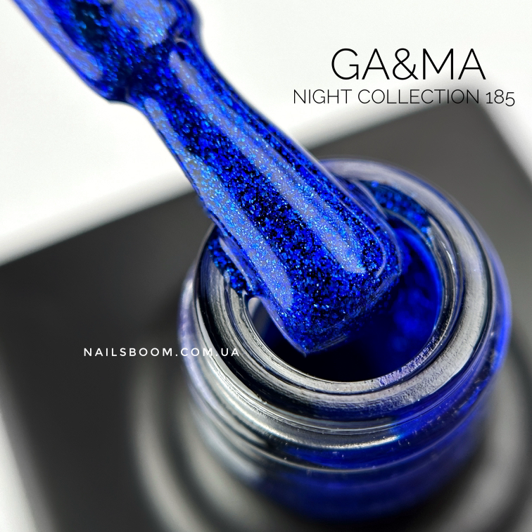 Гель-лак GA&MA Night collection 185 Water dragon, 10 мл
