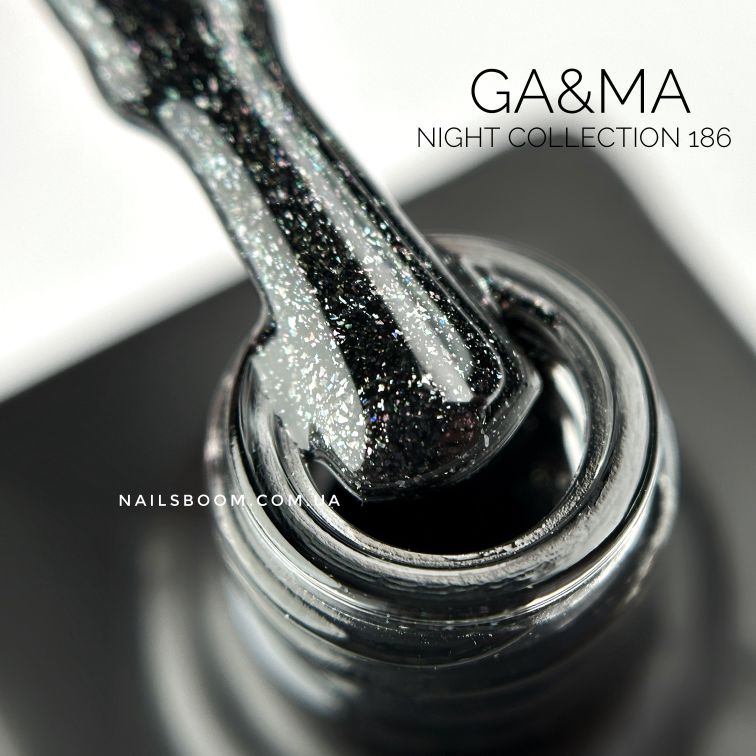 Гель-лак GA&MA Night collection 186 Stone dragon, 10 мл