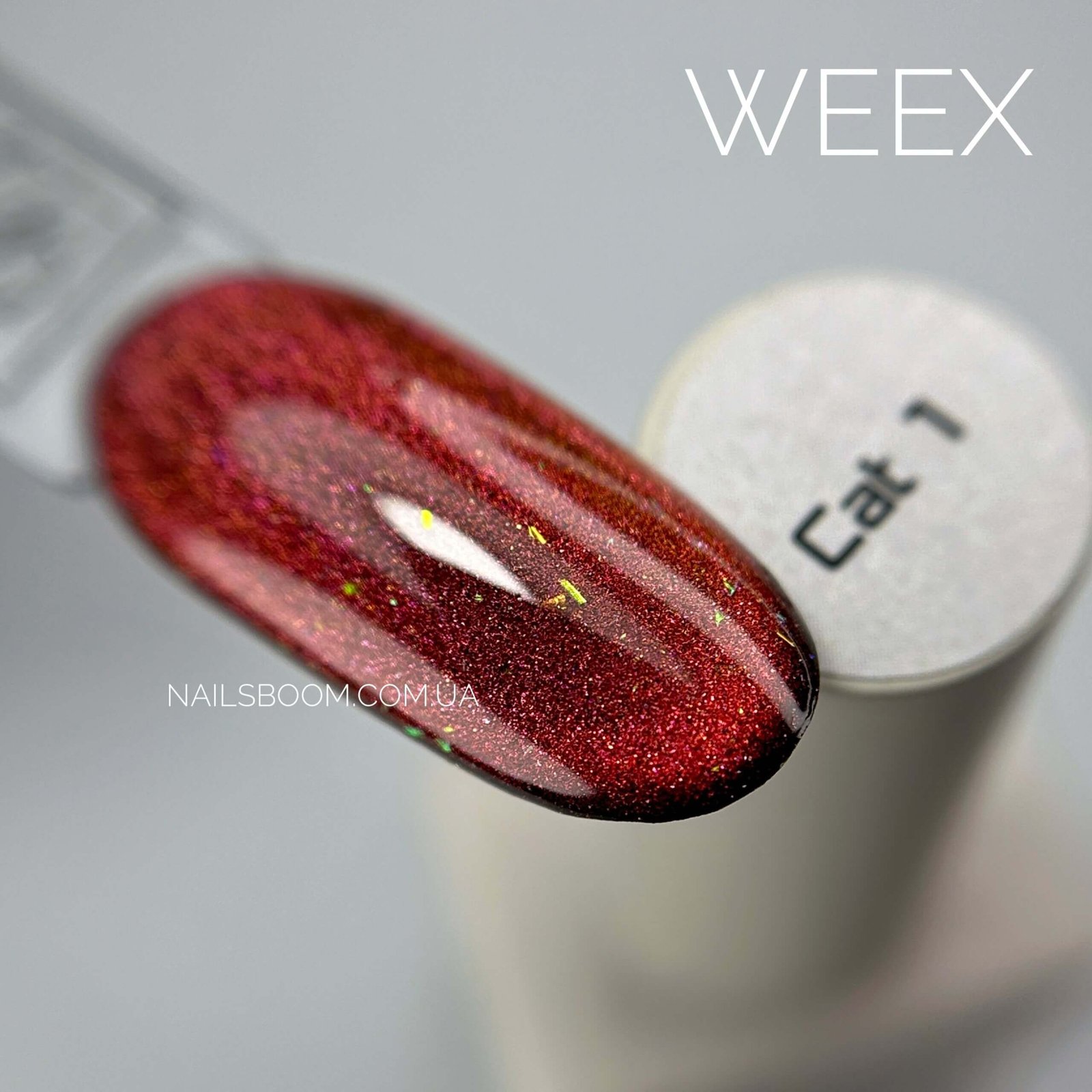 Гель-лак котяче око WEEX Cat 1, 11 мл