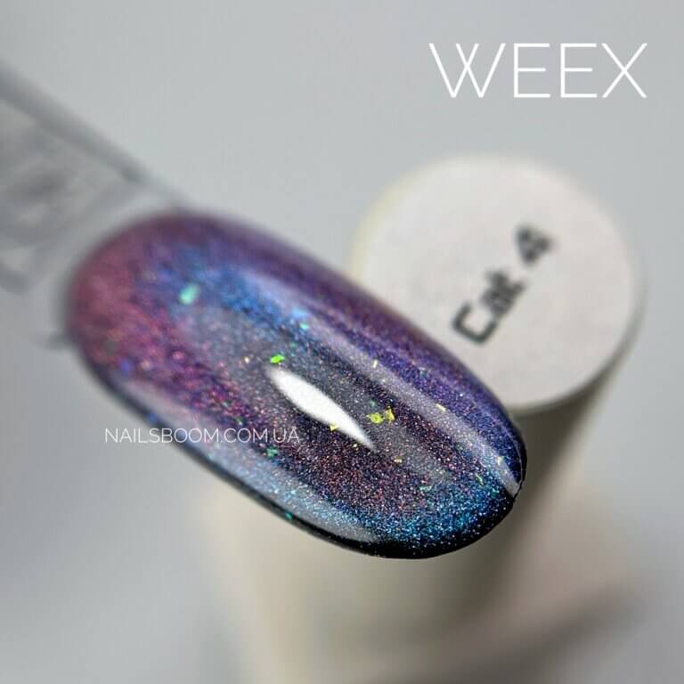 Гель-лак котяче око WEEX Cat 4, 11 мл