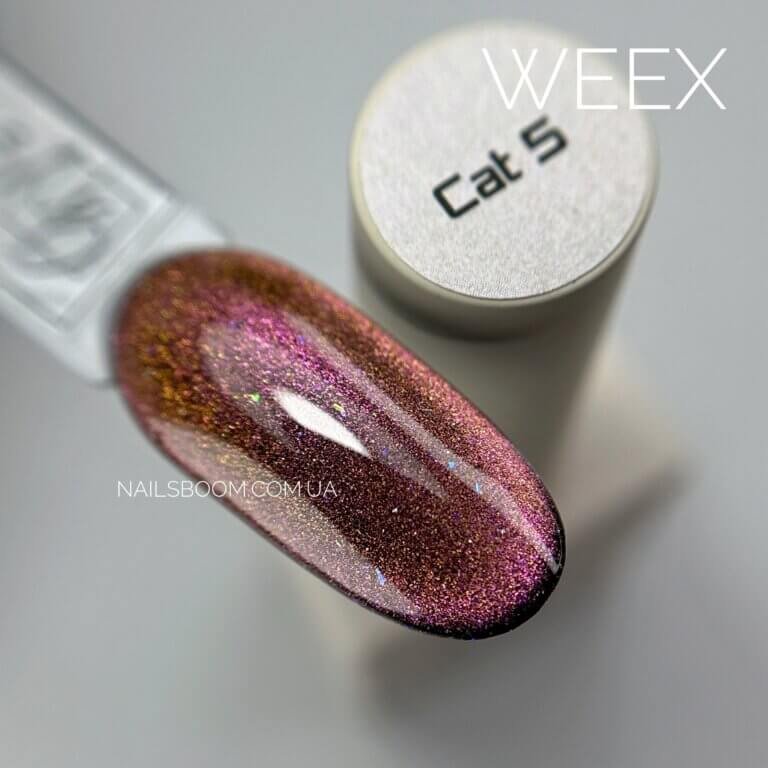 Гель-лак котяче око WEEX Cat 5, 11 мл