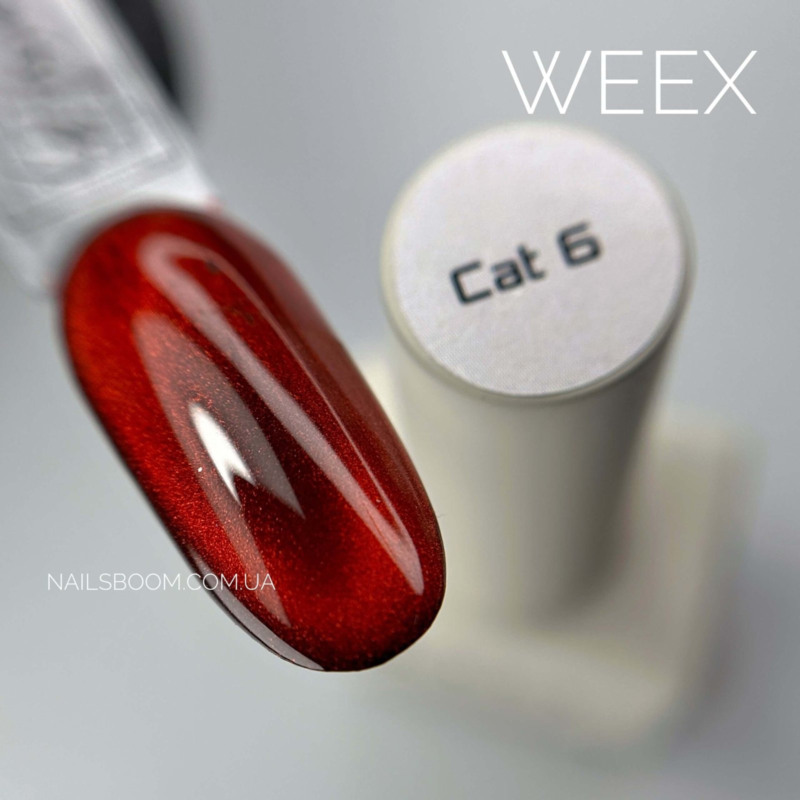 Гель-лак котяче око WEEX Cat 6, 11 мл