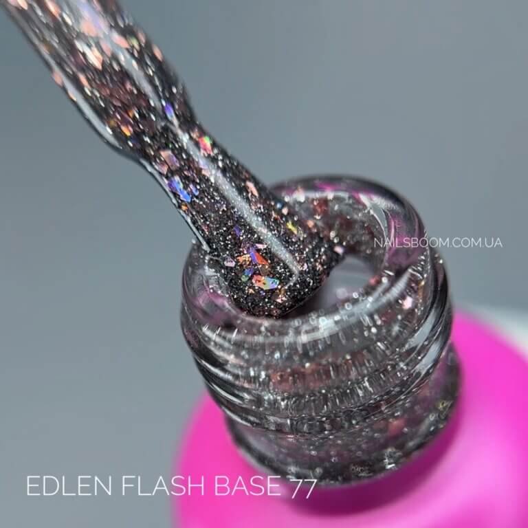 Світловідбиваюча база EDLEN Cover Base 077 (Flash collection), 9 мл