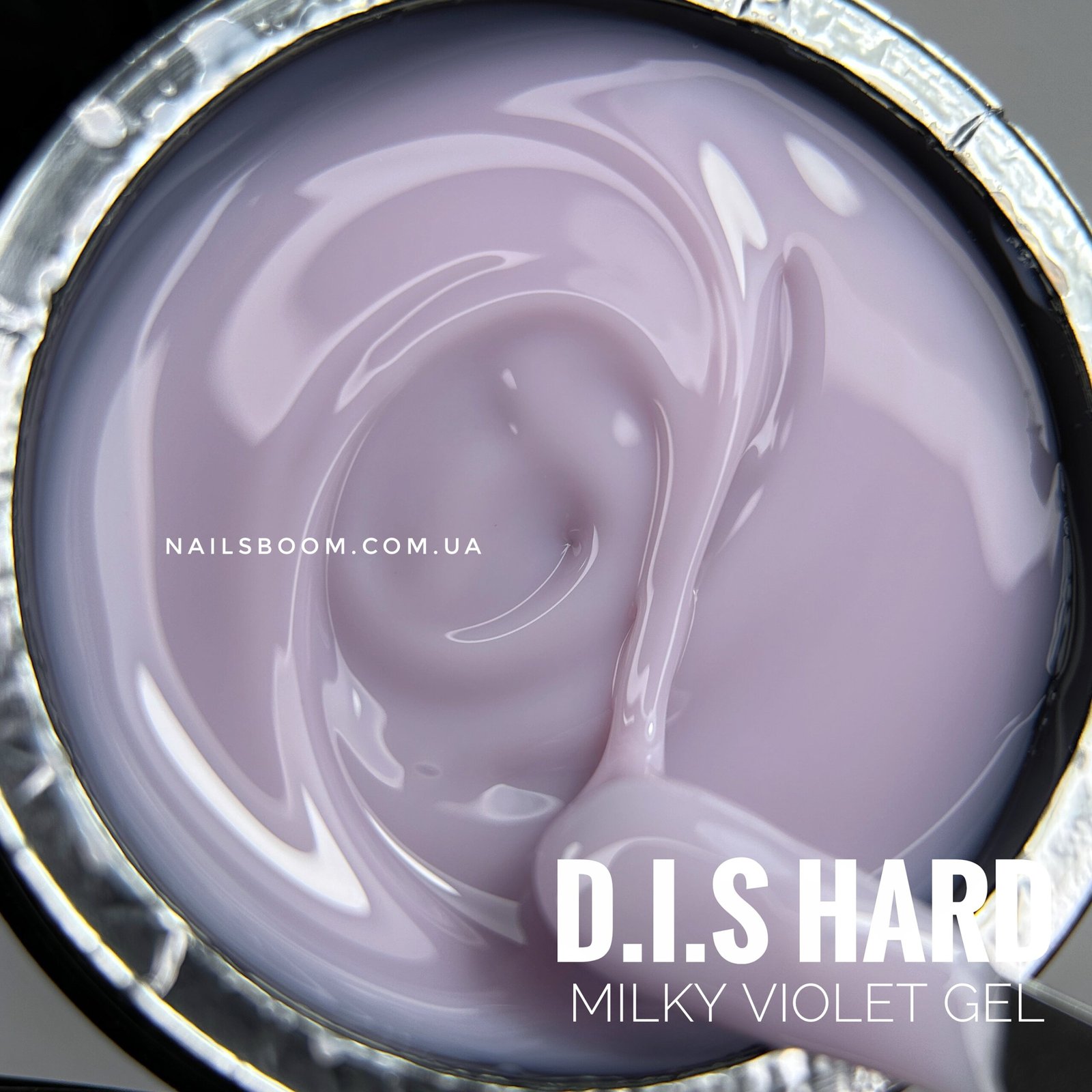 Камуфлюючий гель D.I.S nails Hard Cover Milky Violet, 28 мл