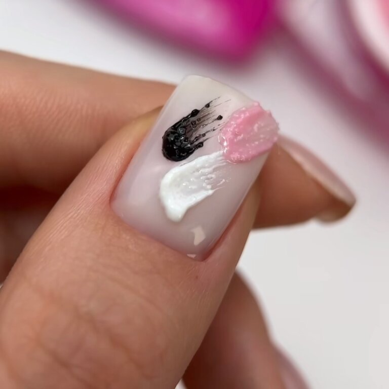 Screenshot_20240227_132217_Instagram Декоративний гель-гіпс EDLEN Sugar gel 02 чорний, 5 мл