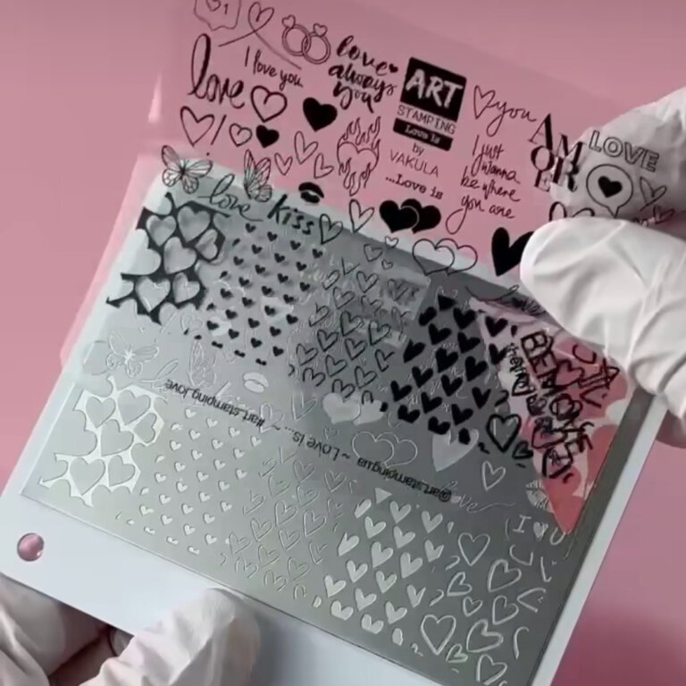 Пластина для стемпінгу ART Stamping by Vakula mini Love is
