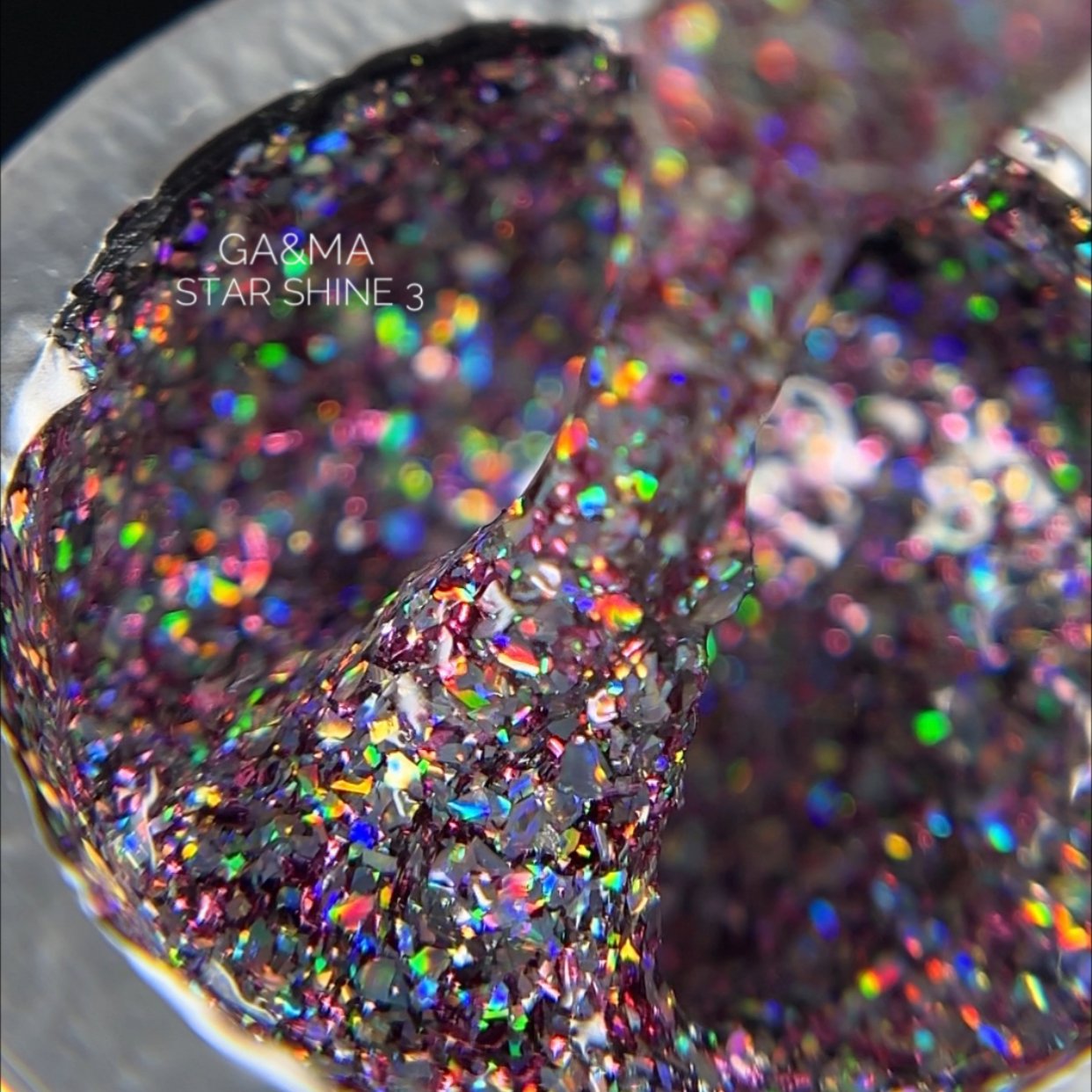 Глітерний гель GA&MA Star shine gel №3, 5 мл.