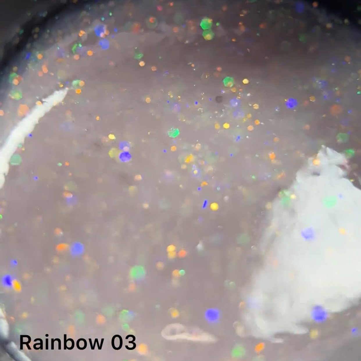 Камуфлюючий гель з блискітками Danny Rainbow Opal Builder gel 03, 15 мл