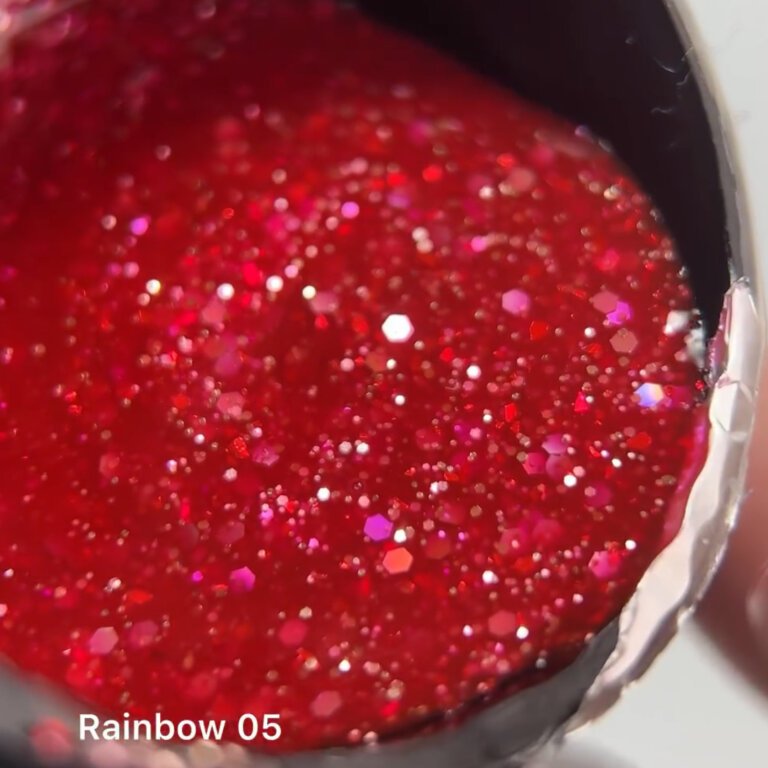Камуфлюючий гель з блискітками Danny Rainbow Opal Builder gel 05, 30 мл