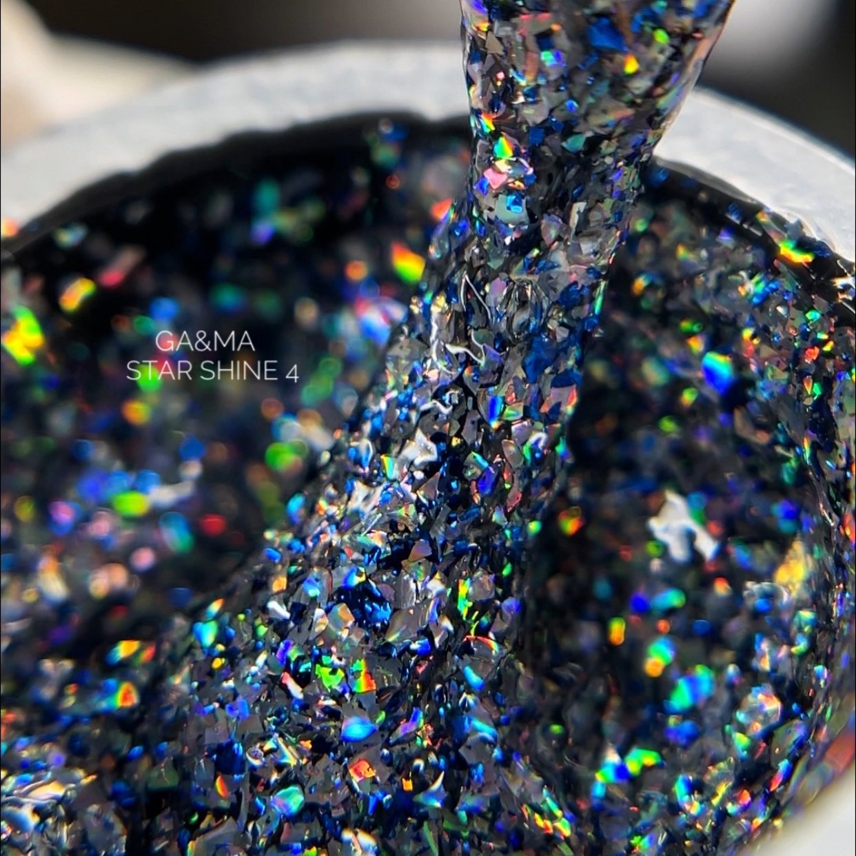 Глітерний гель GA&MA Star shine gel №4, 5 мл.