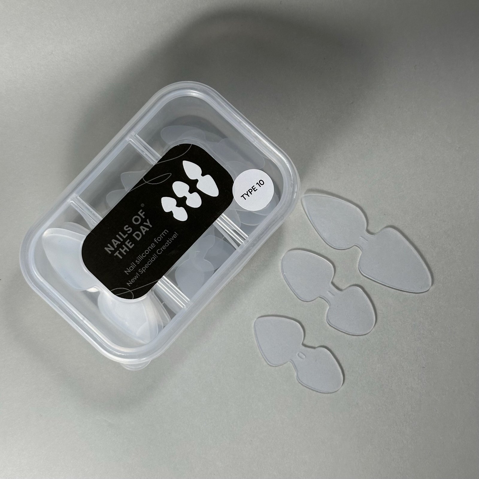 Силіконові молди для верхніх форм NAILS OF THE DAY Nail Silicone Double mold, 2in1(Type 10), 36 шт