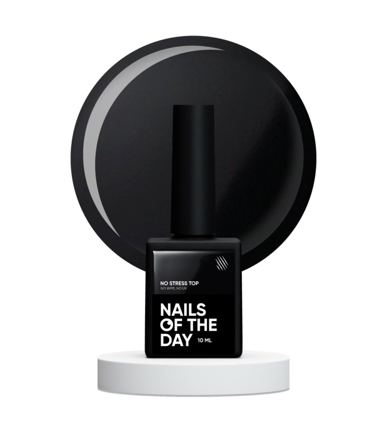 Топ без липкого шару (без УФ фільтрів) NAILS OF THE DAY No Stress no wipe, 10 мл (антицарапка)