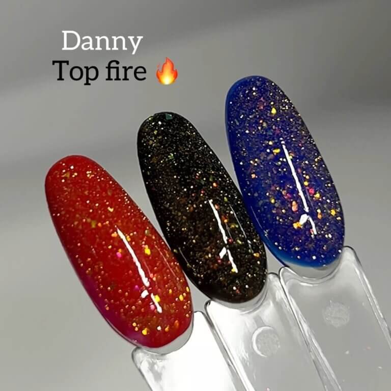 Світловідбиваючий топ Danny Fire 03 (золото), 12 мл
