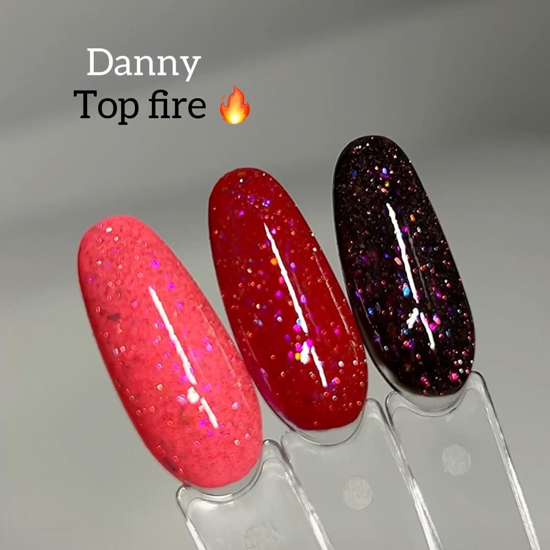 Світловідбиваючий топ Danny Fire 01 (рожевий), 12 мл