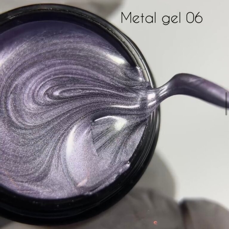 Гель-фарба рідкий метал DANNY metal gel №06, 5 мл