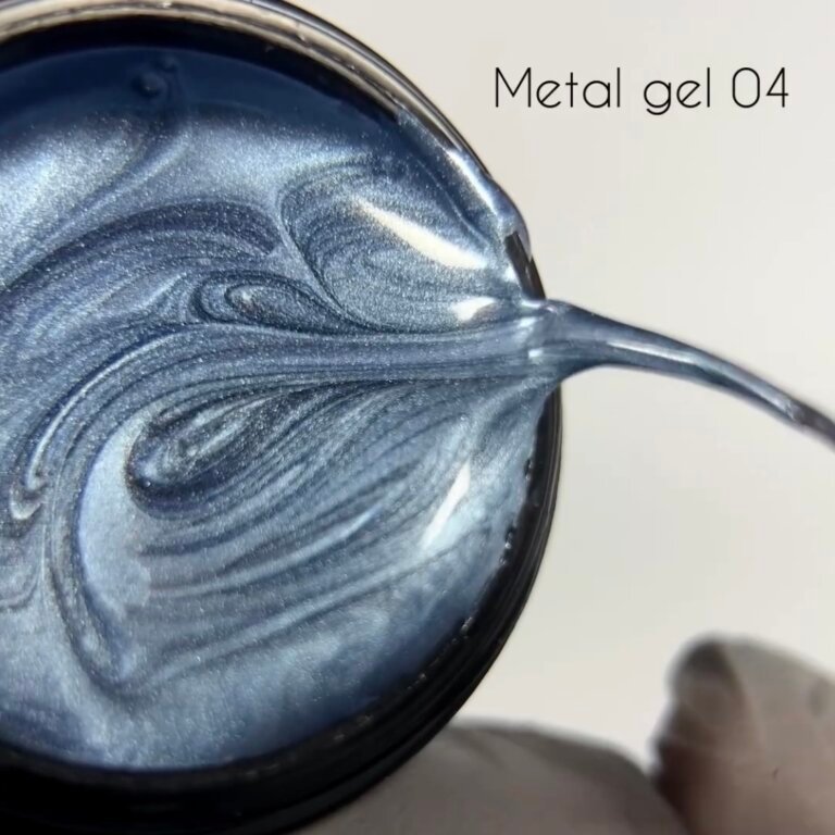 Гель-фарба рідкий метал DANNY metal gel №04, 5 мл