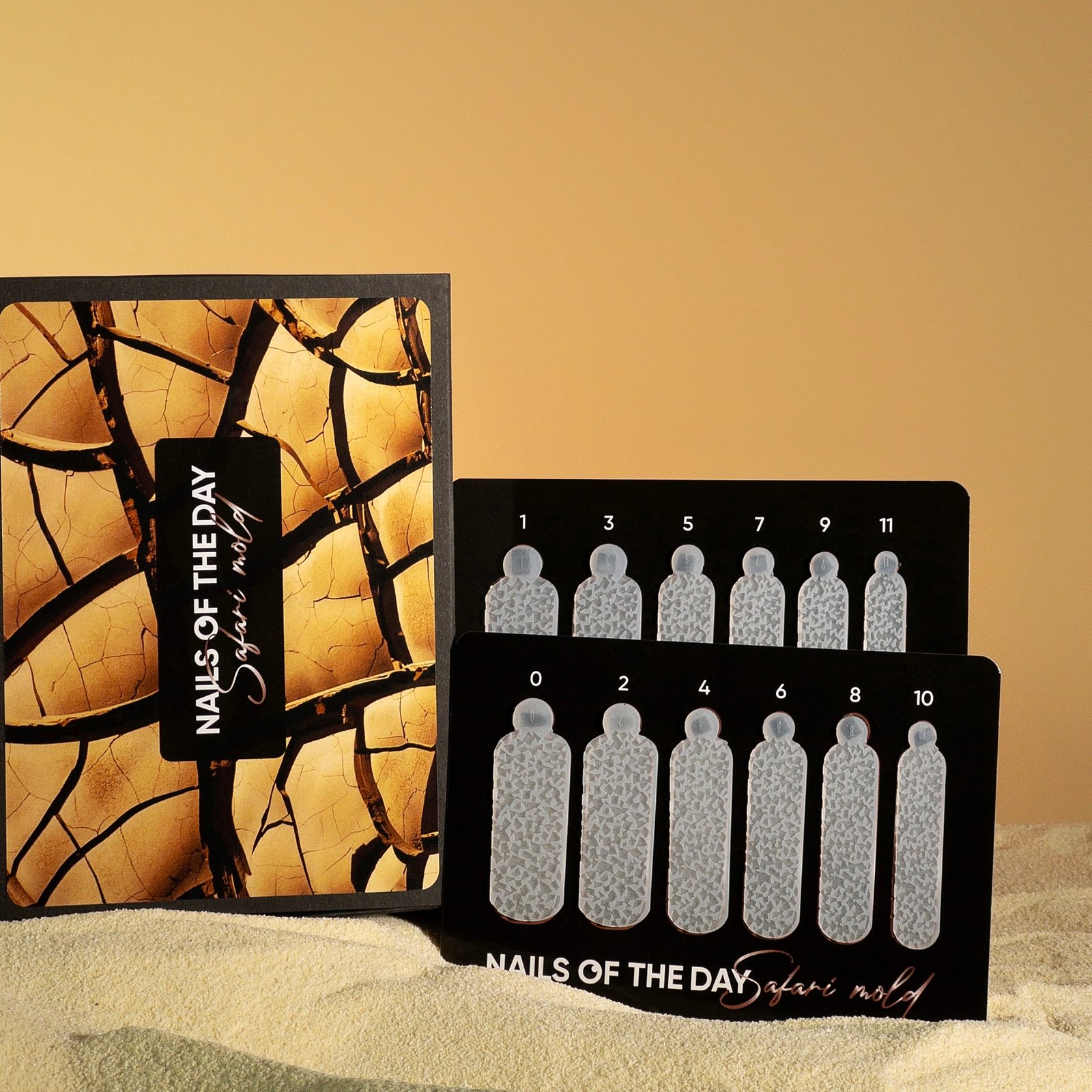 Силіконові молди для верхніх форм NAILS OF THE DAY Safari Dusty Terra(Type 16), 12 шт