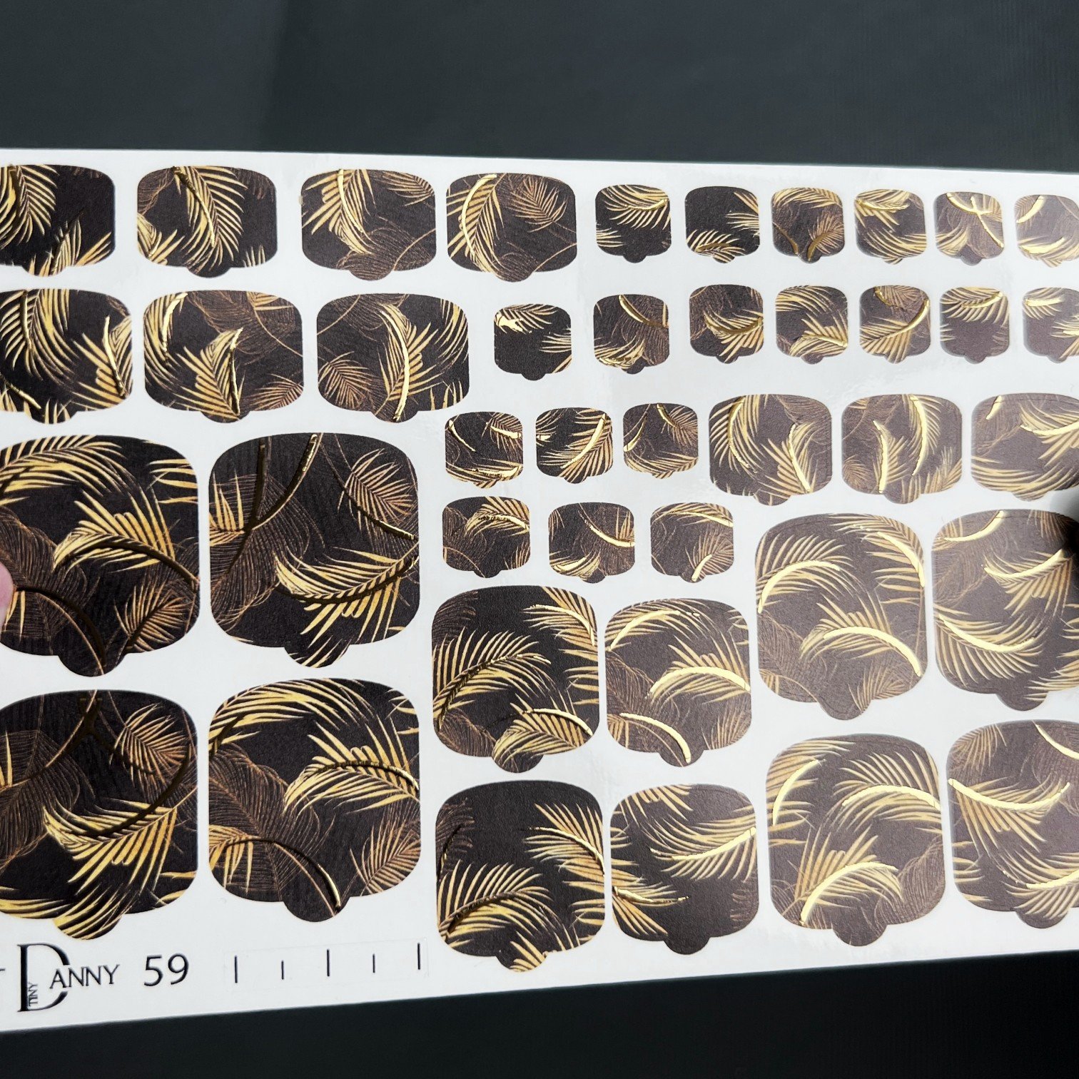 Плівка для педикюру Danny gold 059