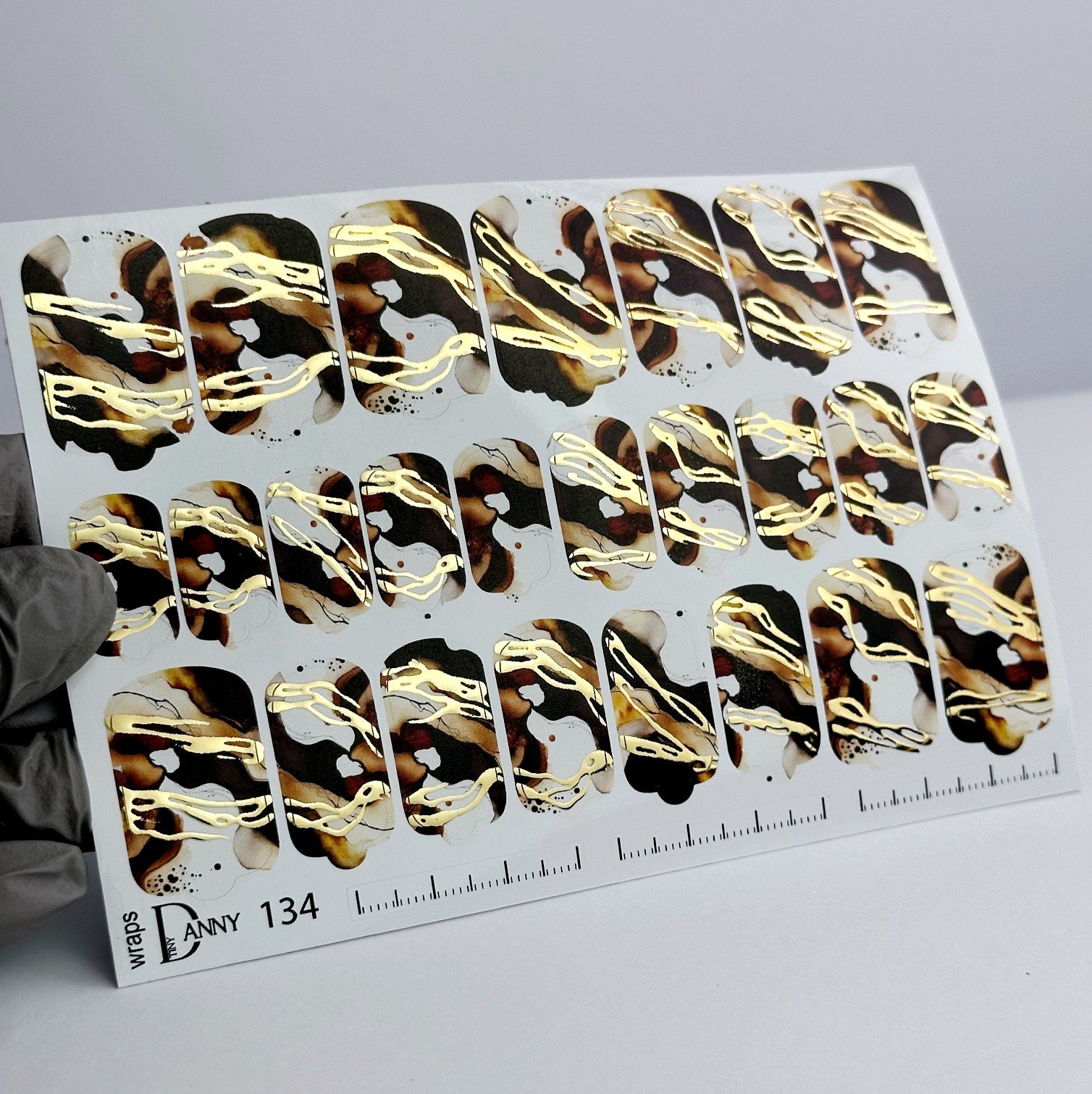 Плівка для манікюру Danny gold 134