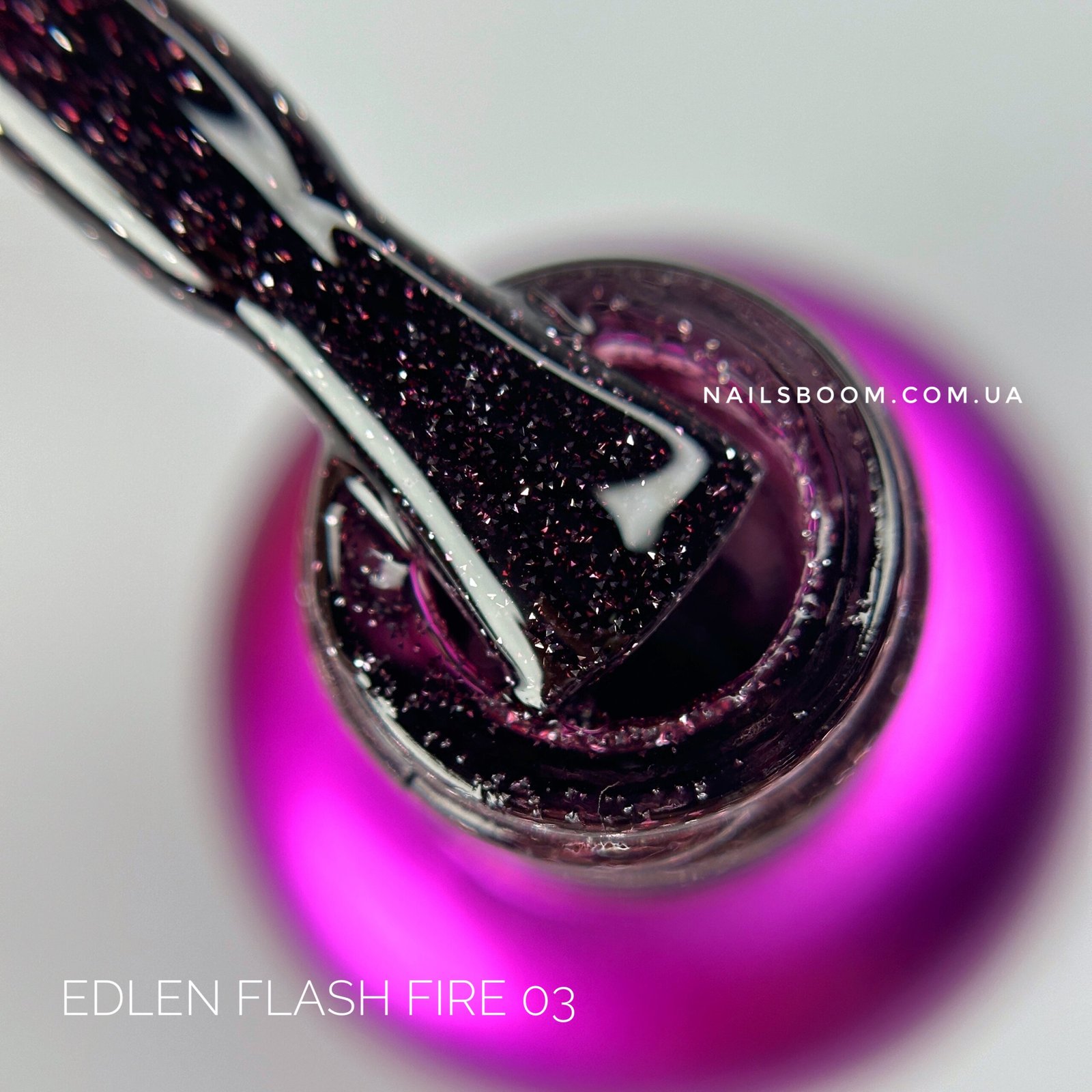Світловідбиваючий гель-лак EDLEN Flash fire №03, 9 мл