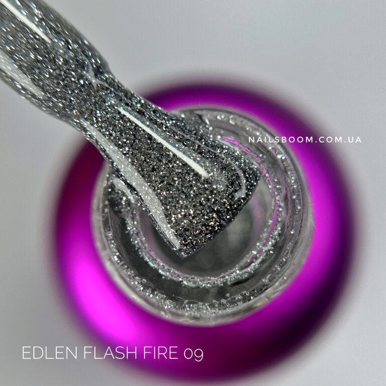 IMG_7157 Світловідбиваючий гель-лак EDLEN Flash fire №09, 9 мл