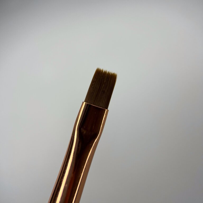 Двосторонній пензлик Nika Zemlyanikina Oval Brush 8 мм/ Flat Brush 6 мм