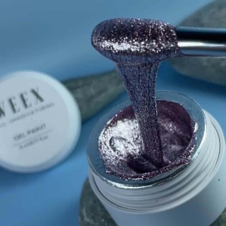 Гель-фарба металізована фольга WEEX Gel Paint 04, 5 мл
