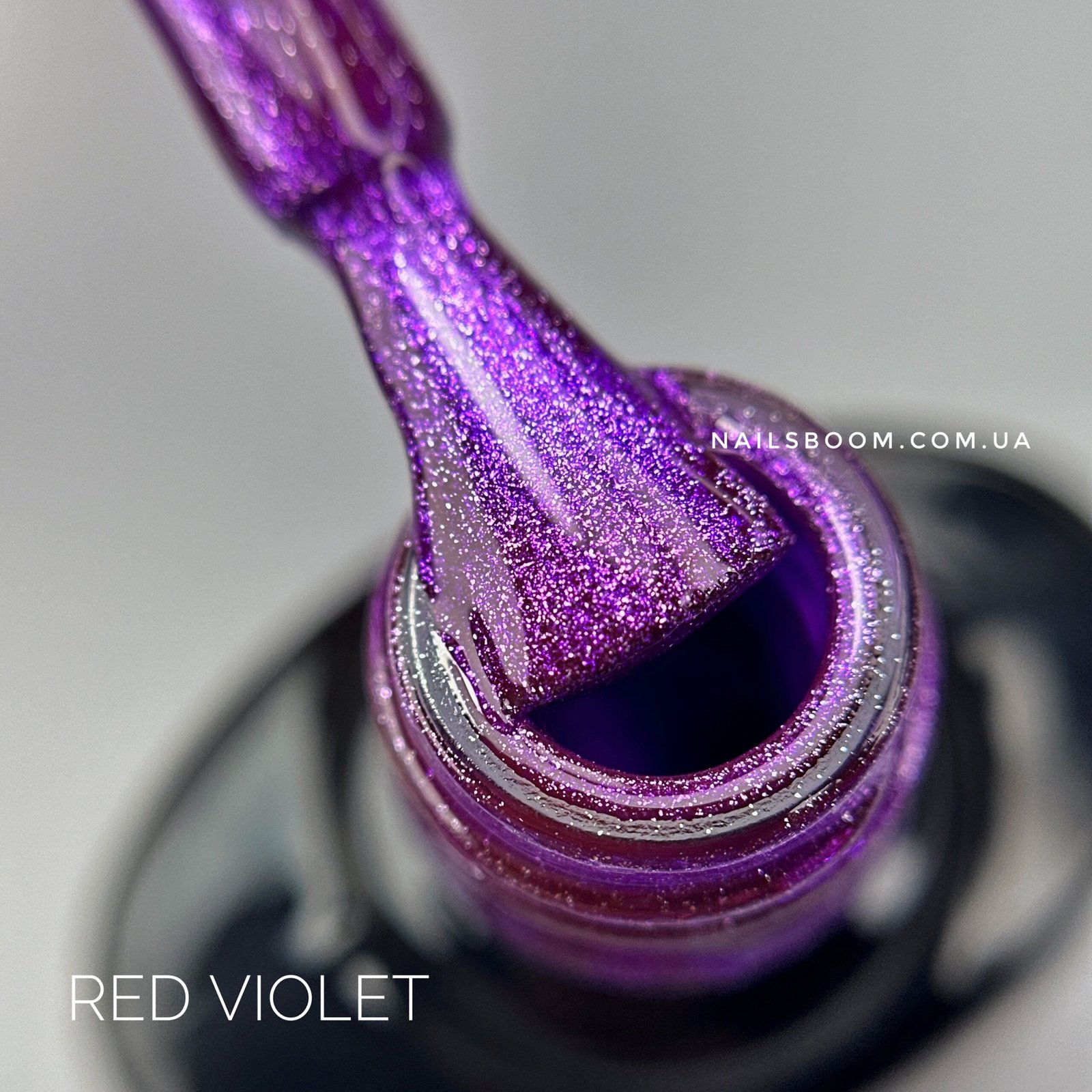 Світловідбиваючий гель-лак котяче око Shemy Violet Cat, 8 мл