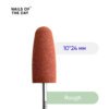 Силіконовий поліровщик Nails Of The Day червоний жорсткий, 10*24 мм