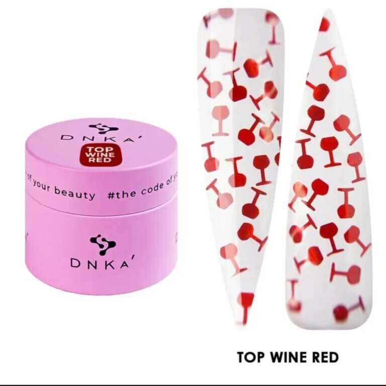 Декоративний топ DNKa Top Wine Red, 15 мл