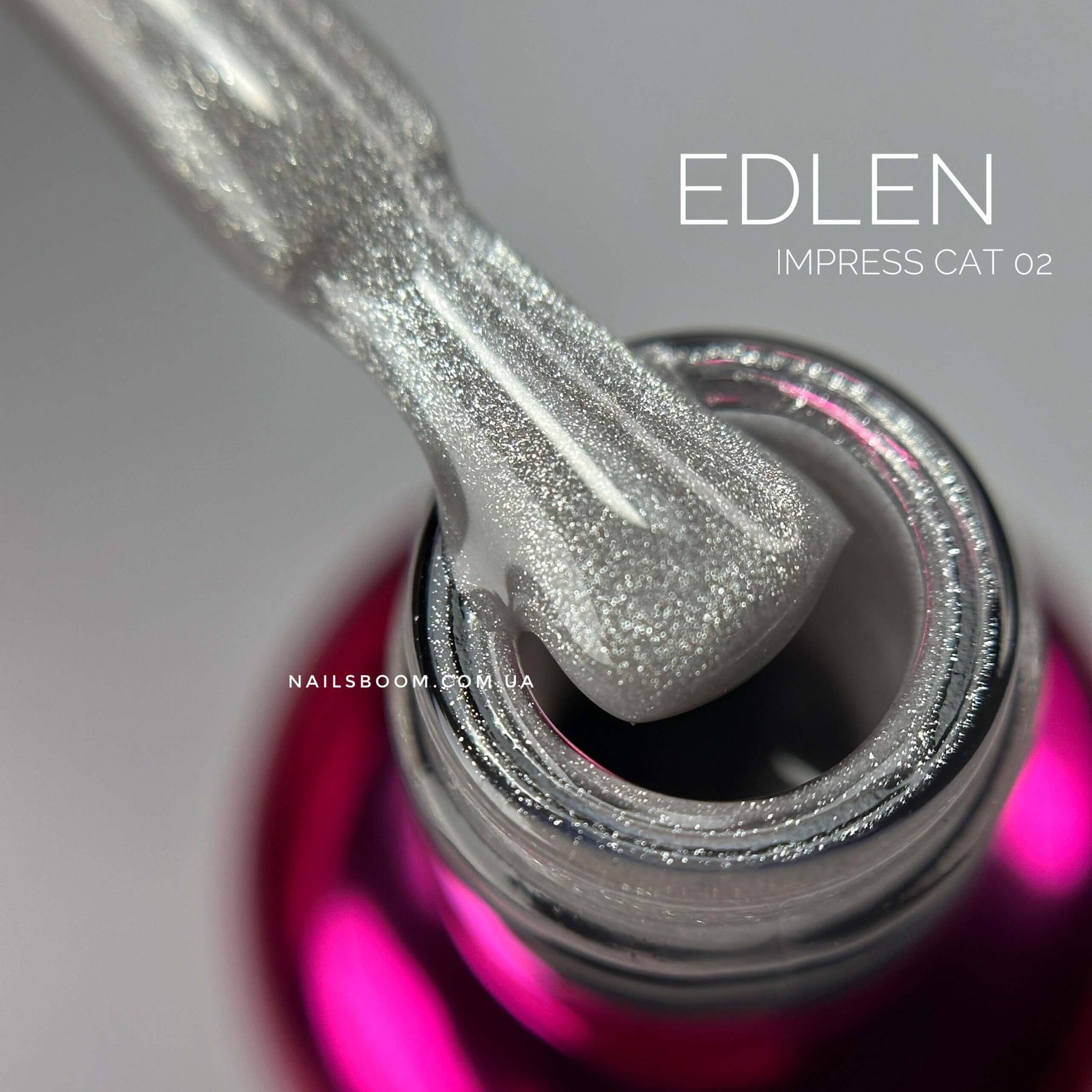 Світловідбиваючий гель-лак котяче око Edlen Impress Cat Eye 02, 9 мл