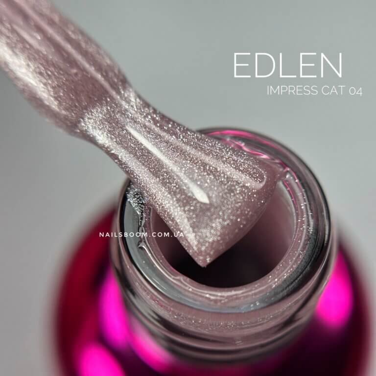 IMG_9569 Світловідбиваючий гель-лак котяче око Edlen Impress Cat Eye 04, 9 мл