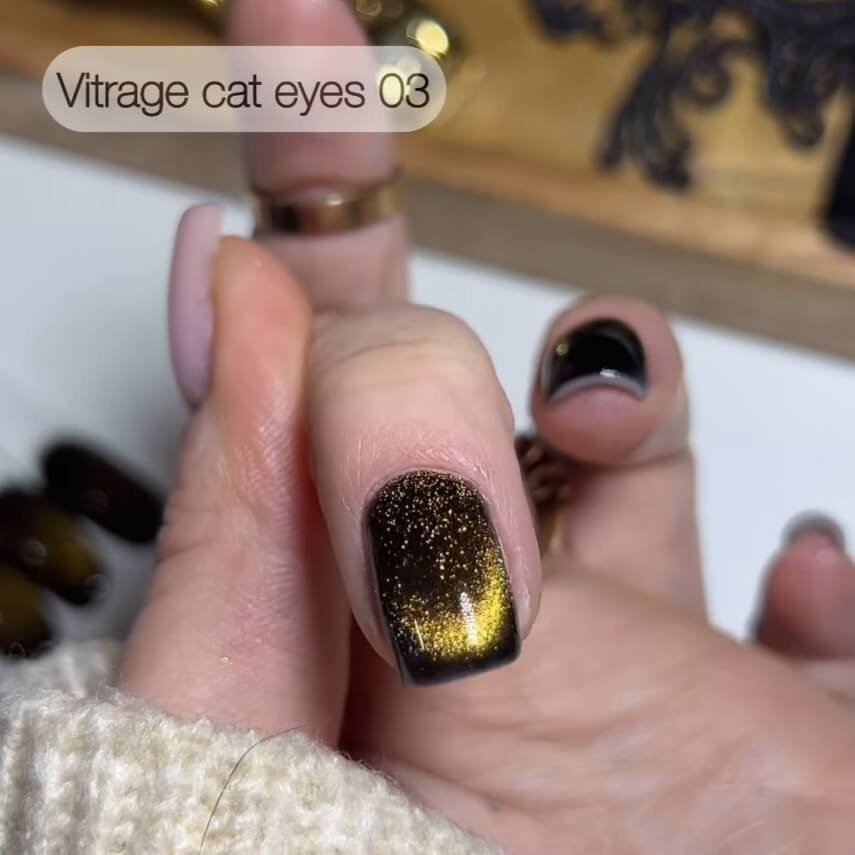 Гель-лак котяче око Danny Vitrage cat eye 03, 8 мл
