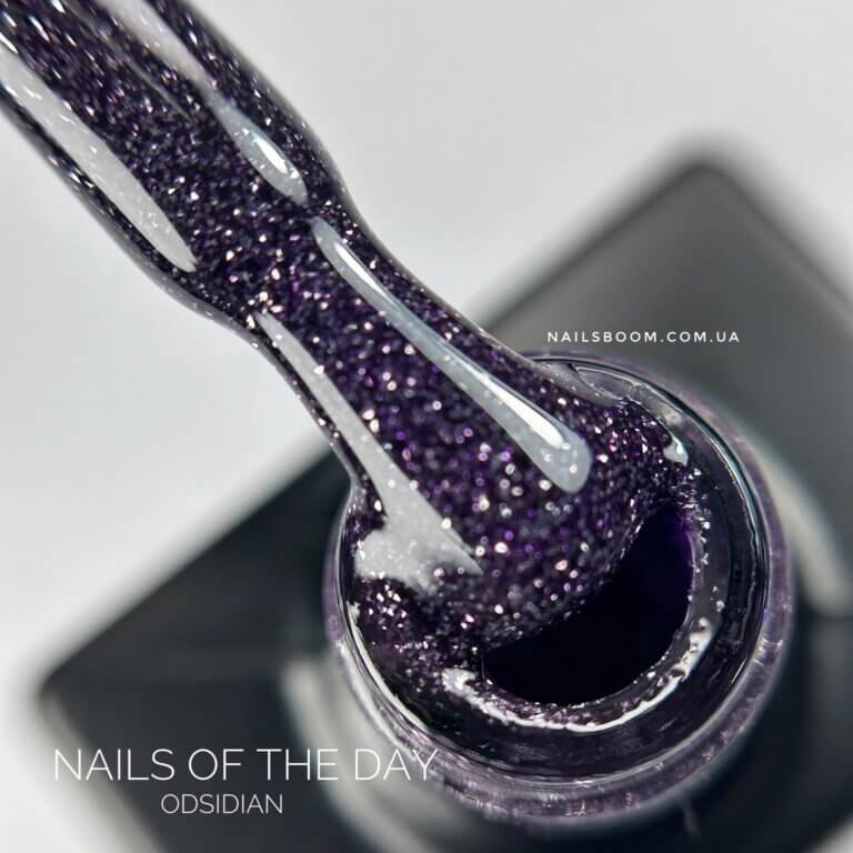 Світловідбиваючий гель-лак NAILS OF THE NIGHT Obsidian, 10 мл